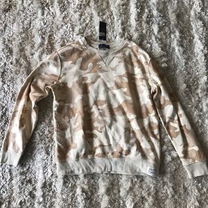 Polo by Ralph Lauren tan camo sweatshirt NWT